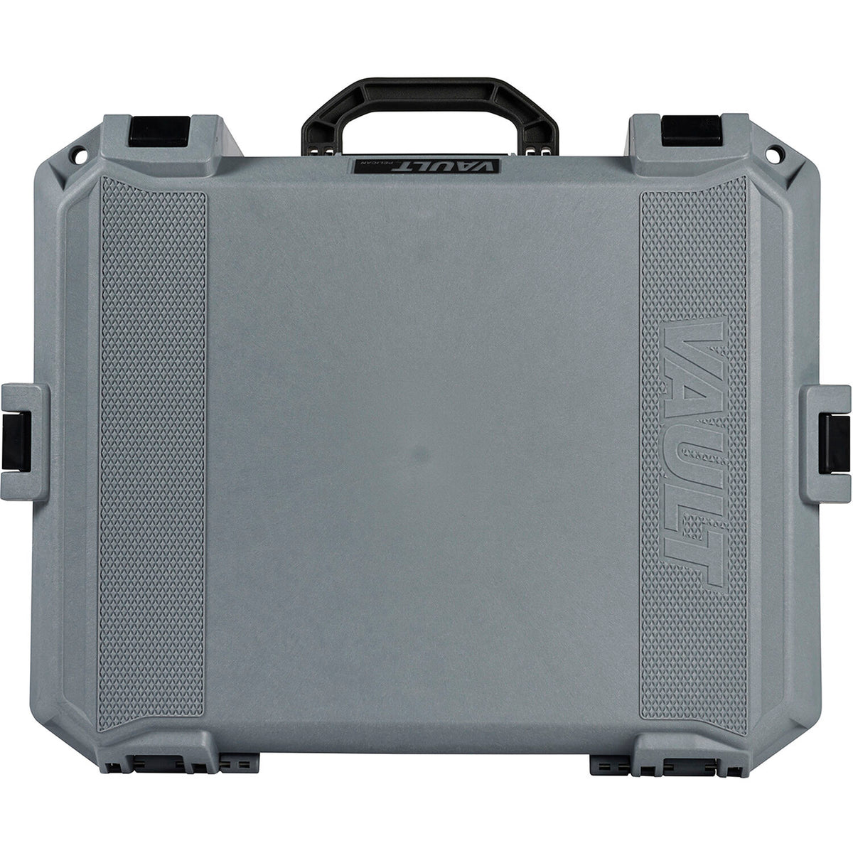 Estuche Rígido Pelican Vault 550 con divisores acolchados (Gris, 37L) - puertos y conexiones