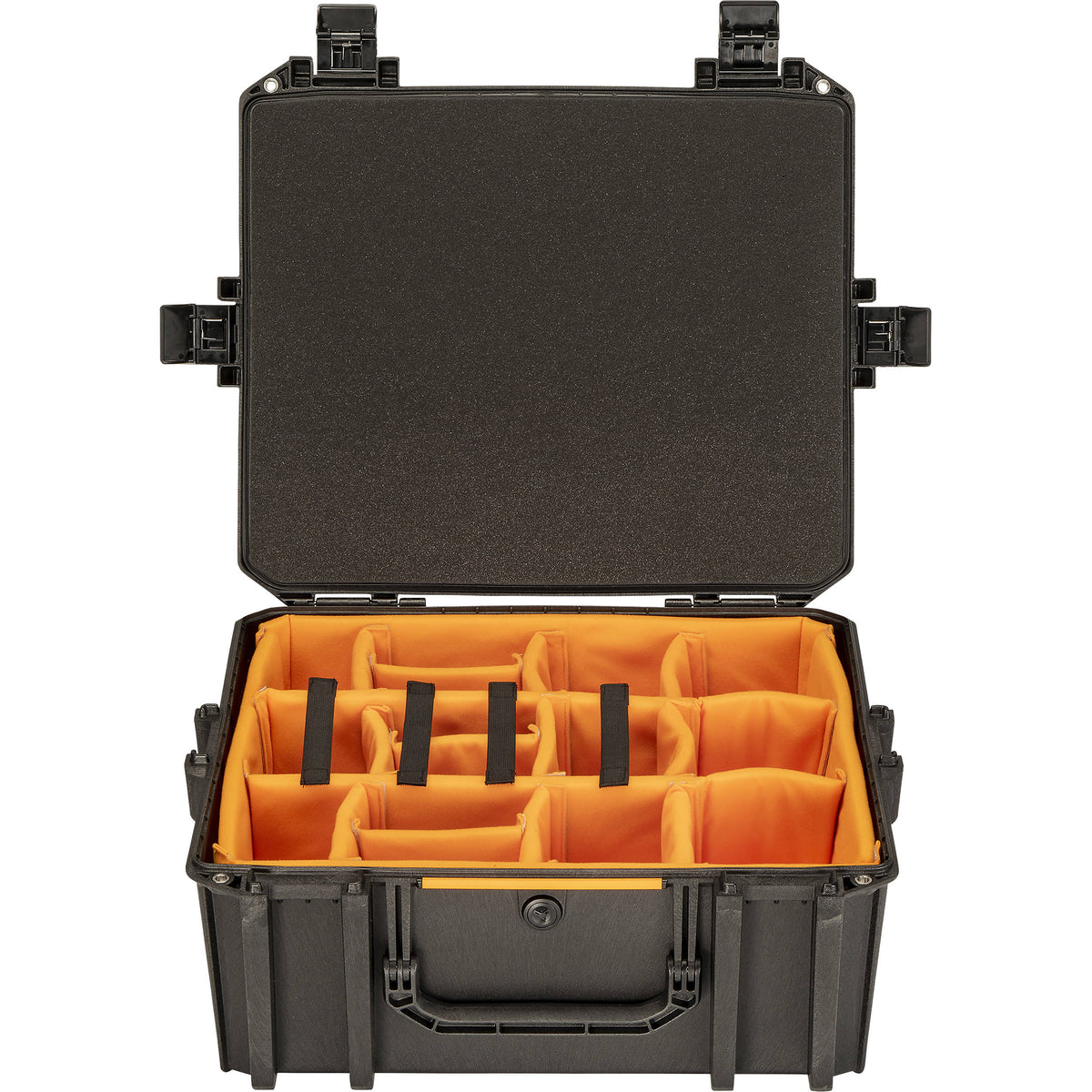 Estuche Rígido Pelican Vault V600 con divisores acolchados (Negro, 55.5L) - vista frontal