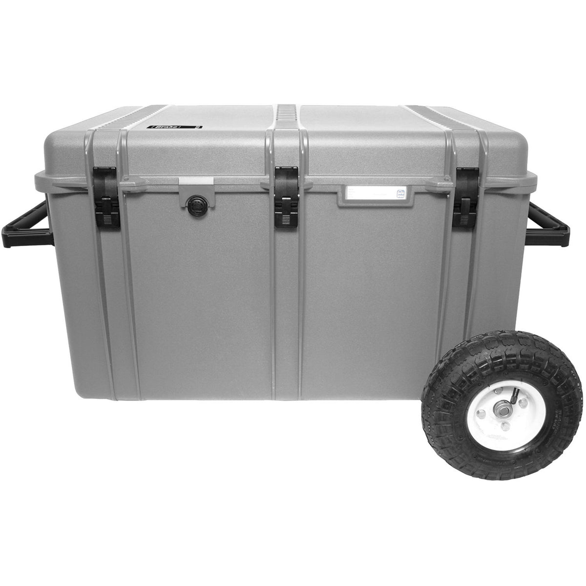 Estuche Rígido PortaBrace con ruedas Mobile Audio Workstation (Platinum) - en uso