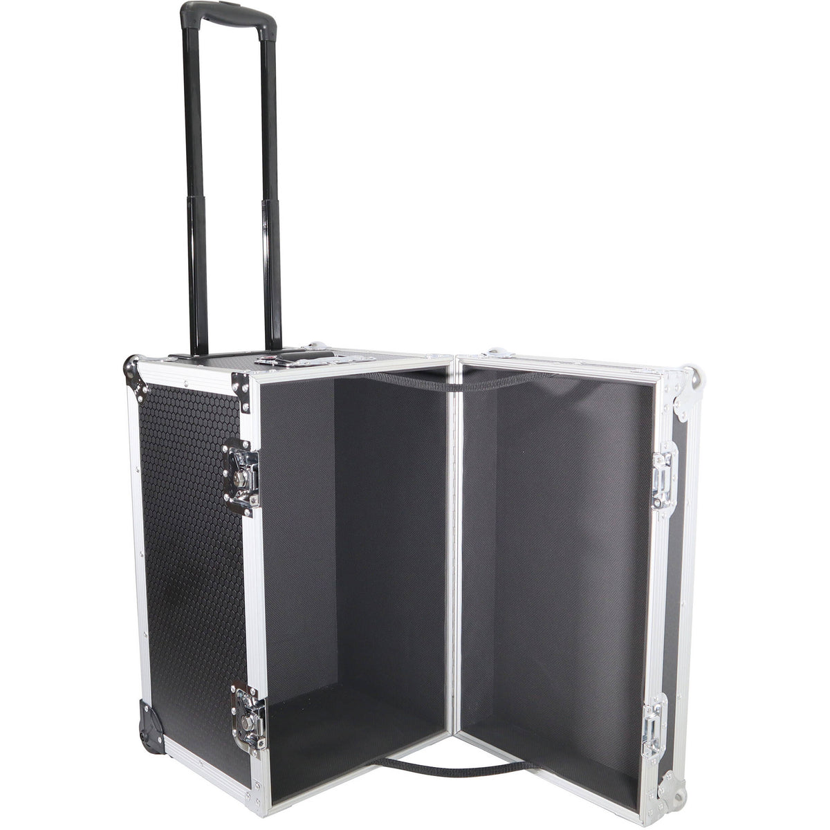 Estuche Rígido ProX Roll-Away utilitario con Retractable Handle y Low-Profile Recessed Wheels (Negro) - vista frontal
