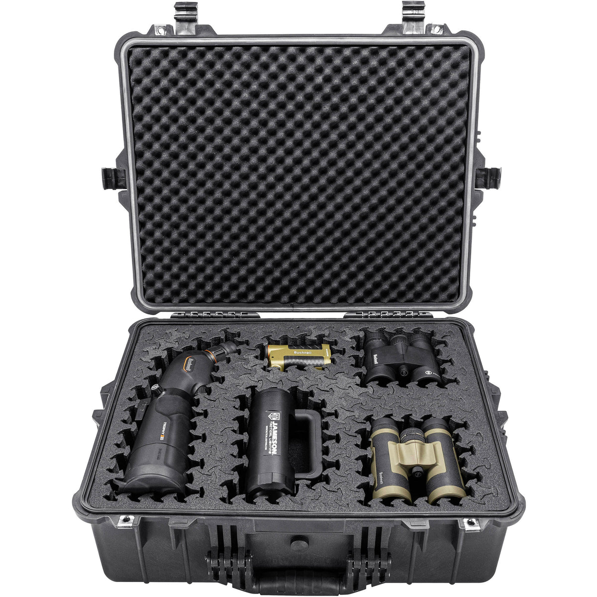Estuche Rígido RAGAR Eylar con inserto de espuma (Negro, 24") - contenido de la caja