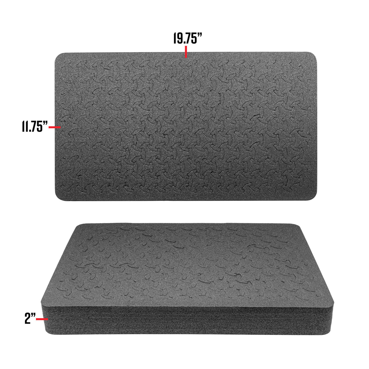 Estuche Rígido RAGAR Eylar con ruedas de cabina con espuma (Negro, 22") - vista lateral