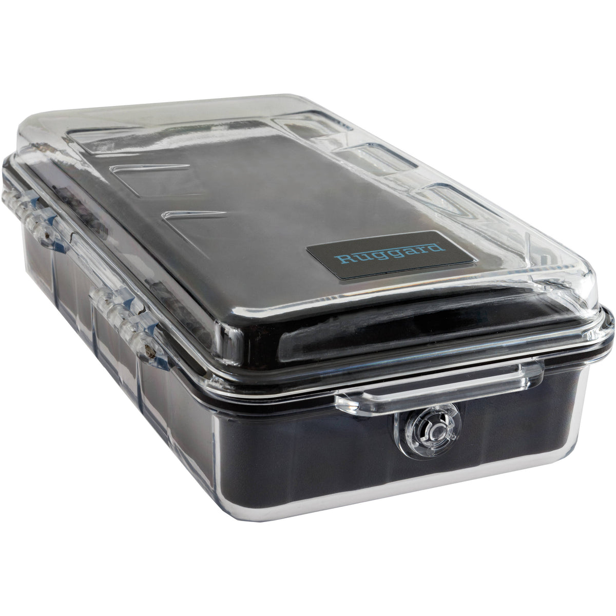 Estuche Rígido Ruggard Clear con forro Negro (Grande) - vista lateral