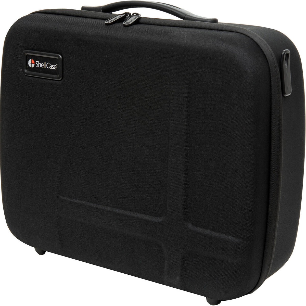 Estuche Rígido Shell-Case Hybrid 350 liviano utilitario con Pouch y divisores (Negro) - detalle