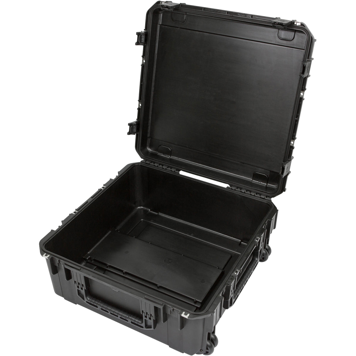 Estuche Rígido SKB 2424-10 con ruedas sin espuma (Negro) - vista trasera