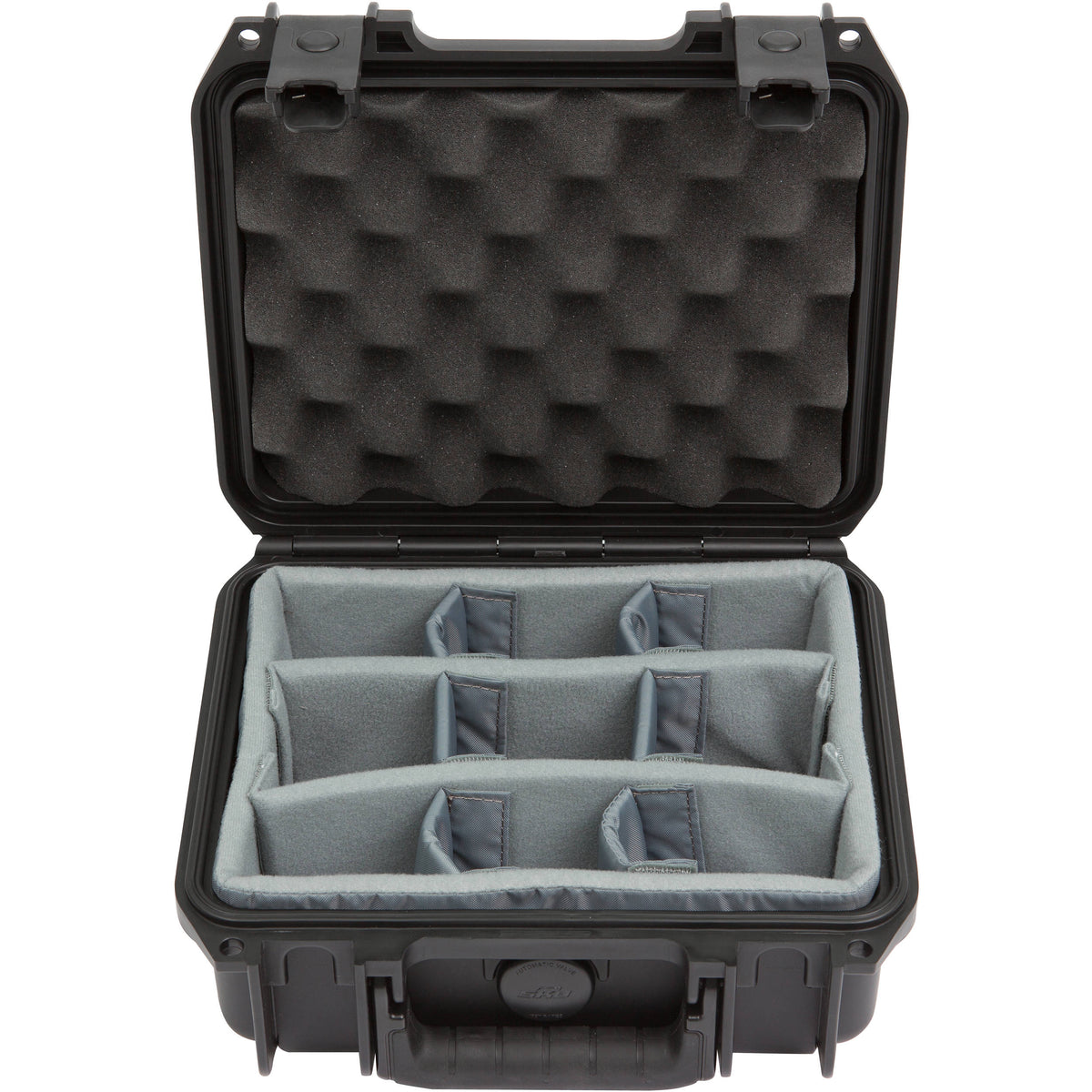 Estuche Rígido SKB 3I-0907-4-DT Chico Mil-Std 4" Deep con Think Tank Designed divisores (Negro) - vista frontal