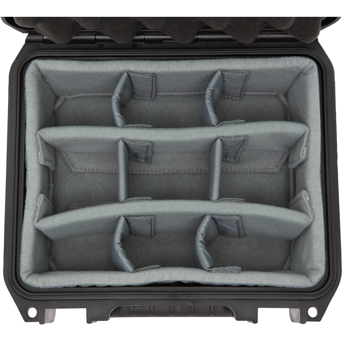 Estuche Rígido SKB 3I-0907-4-DT Chico Mil-Std 4" Deep con Think Tank Designed divisores (Negro) - vista lateral