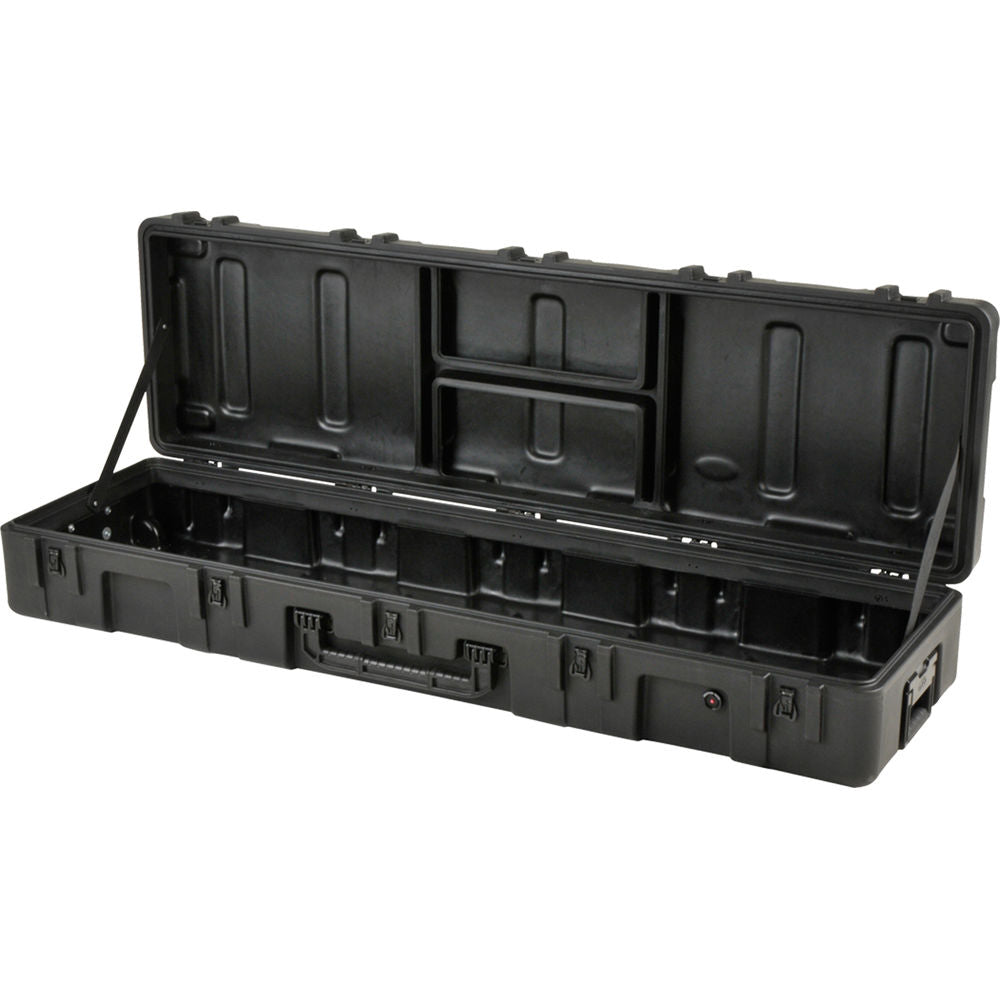 Estuche Rígido SKB 3R Series Waterproof utilitario con Wheels (sin interior, Negro) - vista trasera