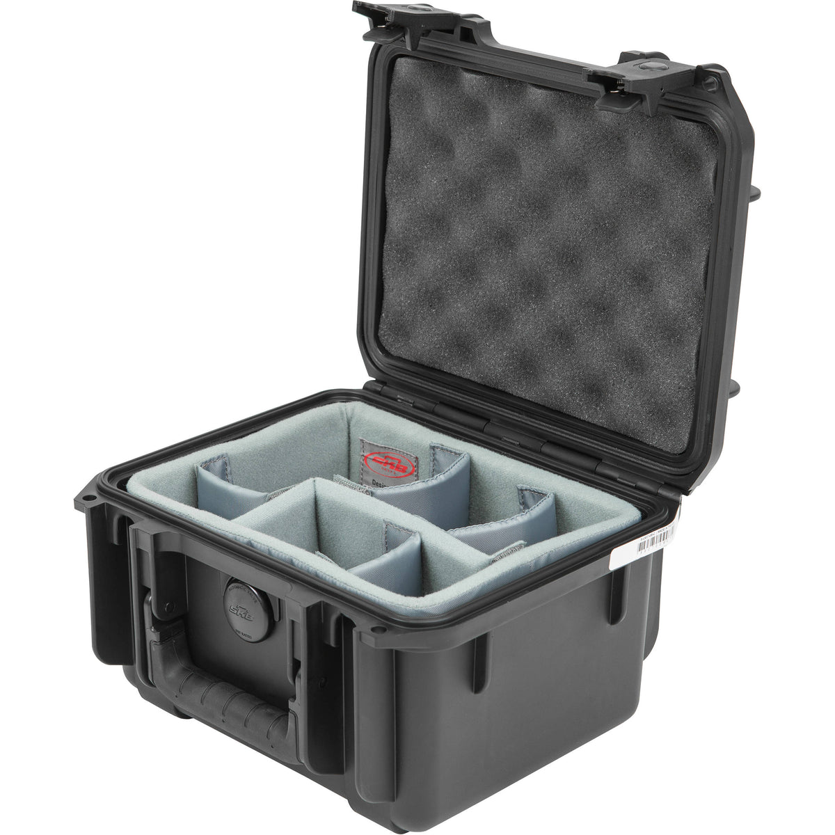 Estuche Rígido SKB iSeries 0907-6 con Think Tank Photo divisores y tapa con espuma (Negro) - vista trasera