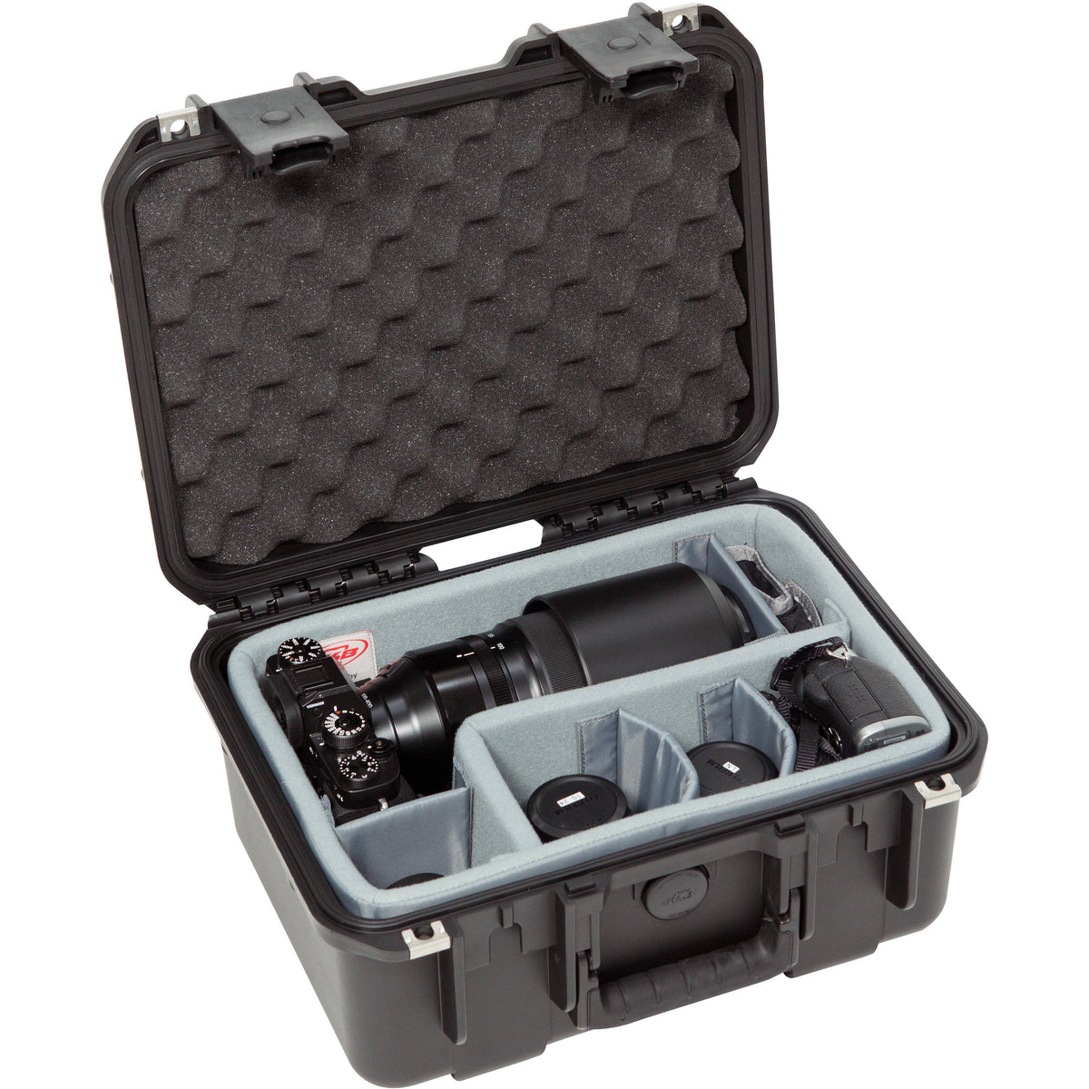 Estuche Rígido SKB iSeries 1309-6 con Think Tank Photo divisores & Lid espuma (Negro) - vista frontal