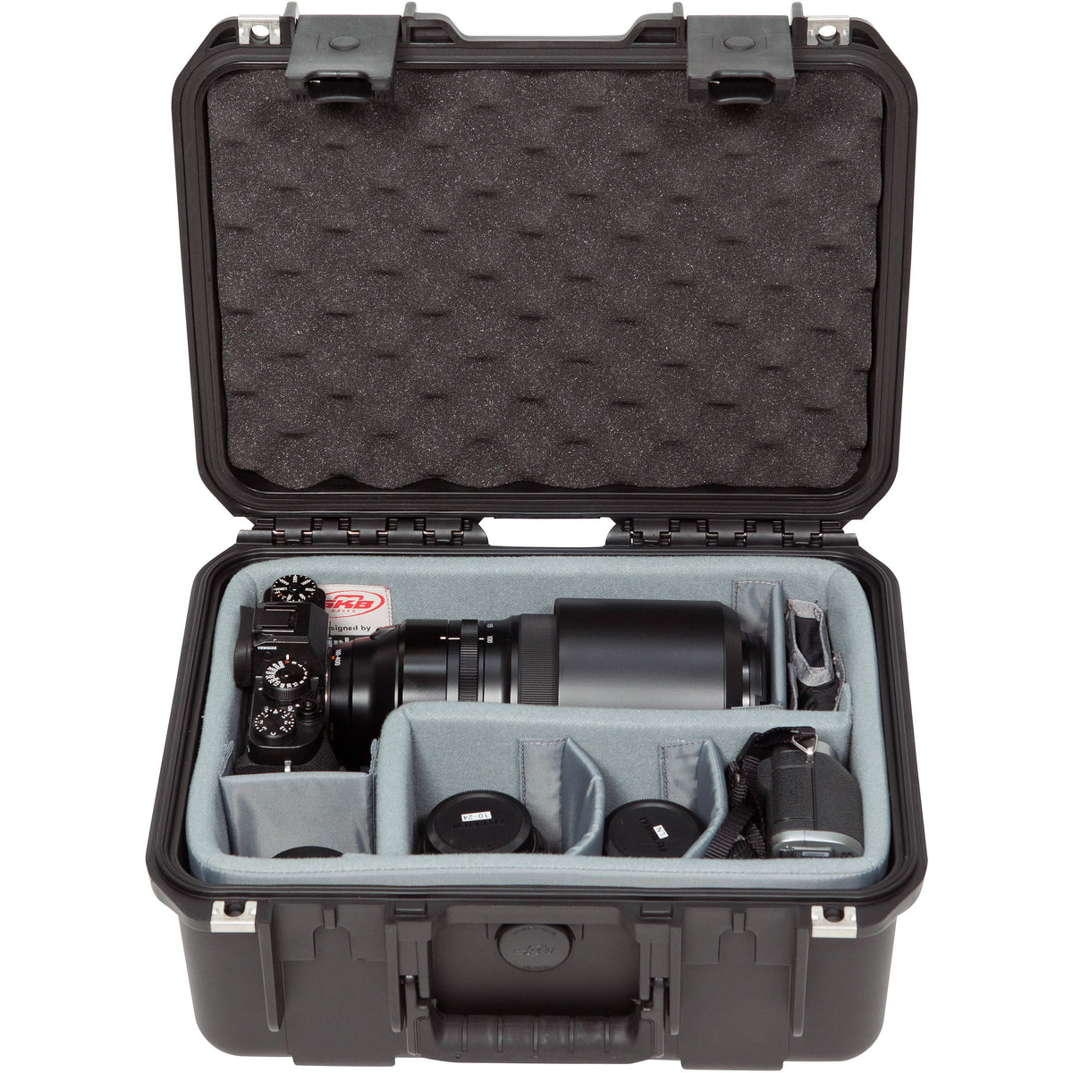 Estuche Rígido SKB iSeries 1309-6 con Think Tank Photo divisores & Lid espuma (Negro) - vista trasera