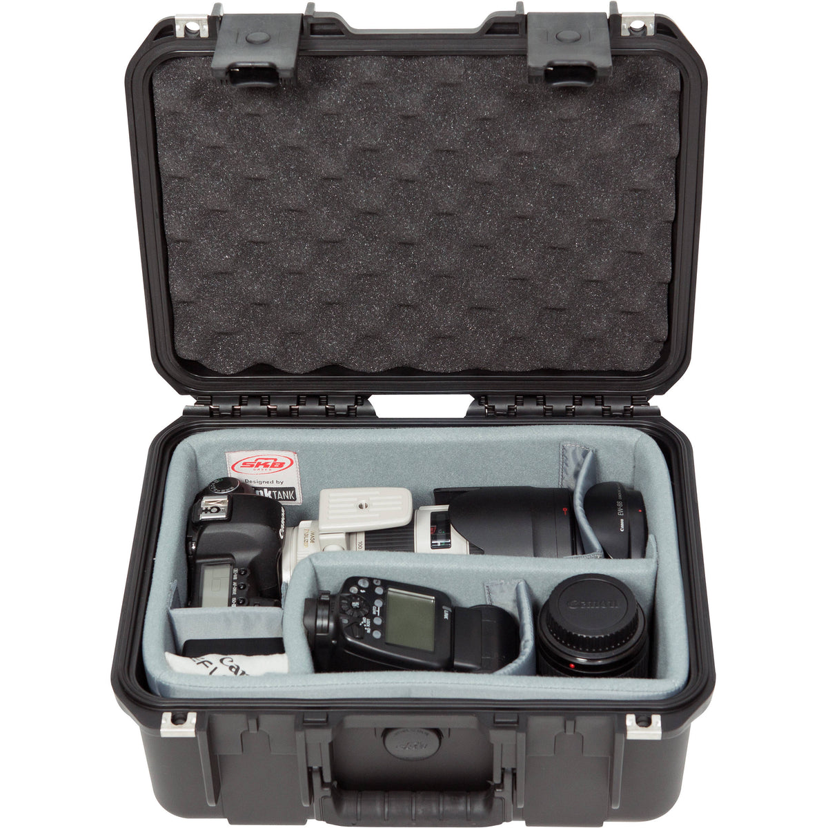 Estuche Rígido SKB iSeries 1309-6 con Think Tank Photo divisores & Lid espuma (Negro) - vista lateral