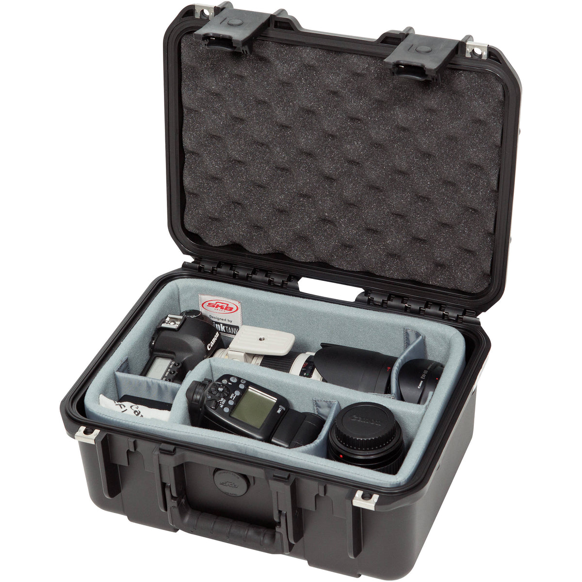 Estuche Rígido SKB iSeries 1309-6 con Think Tank Photo divisores & Lid espuma (Negro) - puertos y conexiones