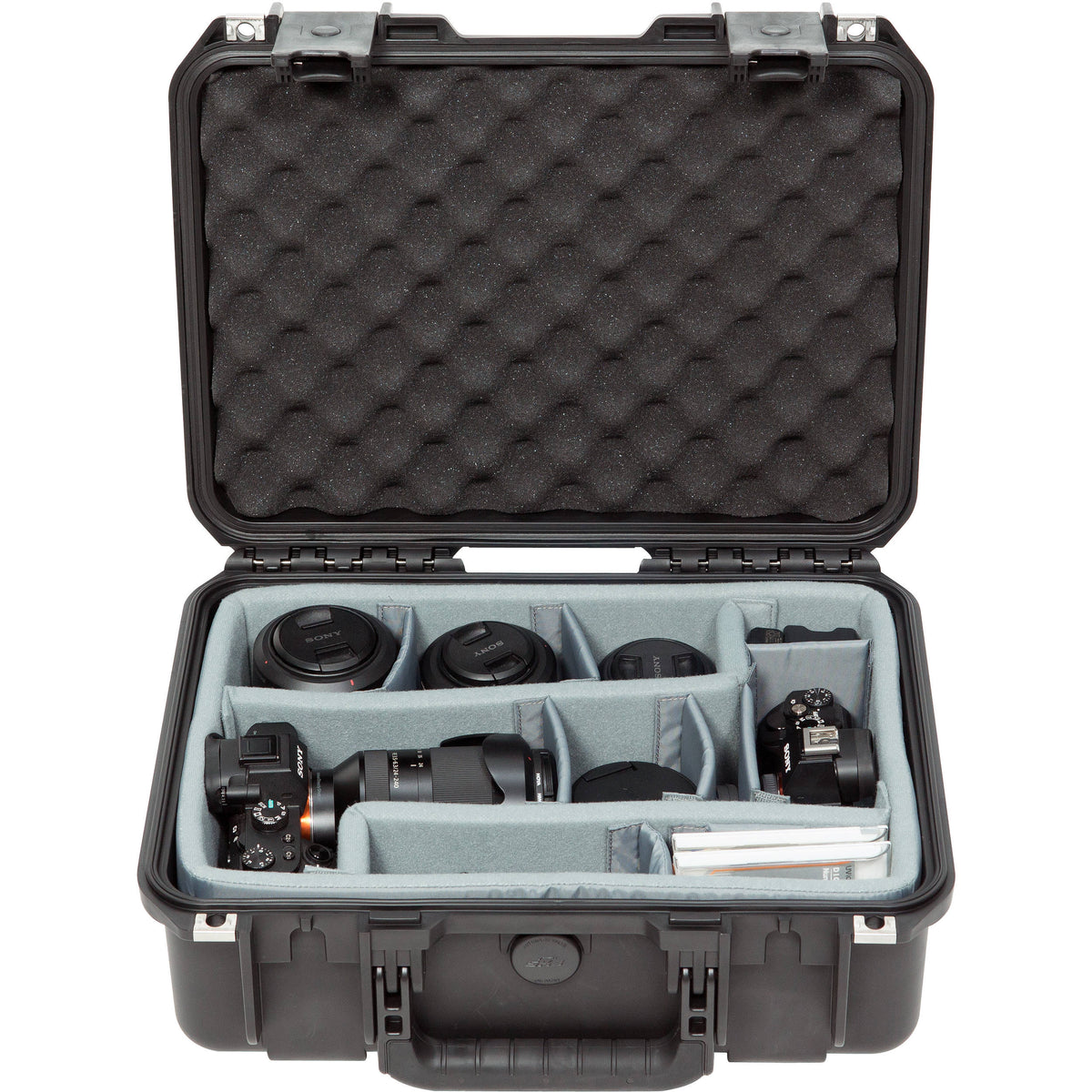 Estuche Rígido SKB iSeries 1510-6 con Think Tank Photo divisores & Lid espuma (Negro) - vista lateral
