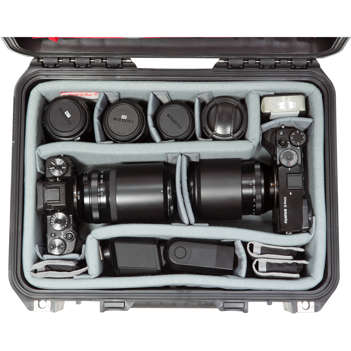 Estuche Rígido SKB iSeries 1510-6 con Think Tank Photo divisores & Lid espuma (Negro) - contenido de la caja