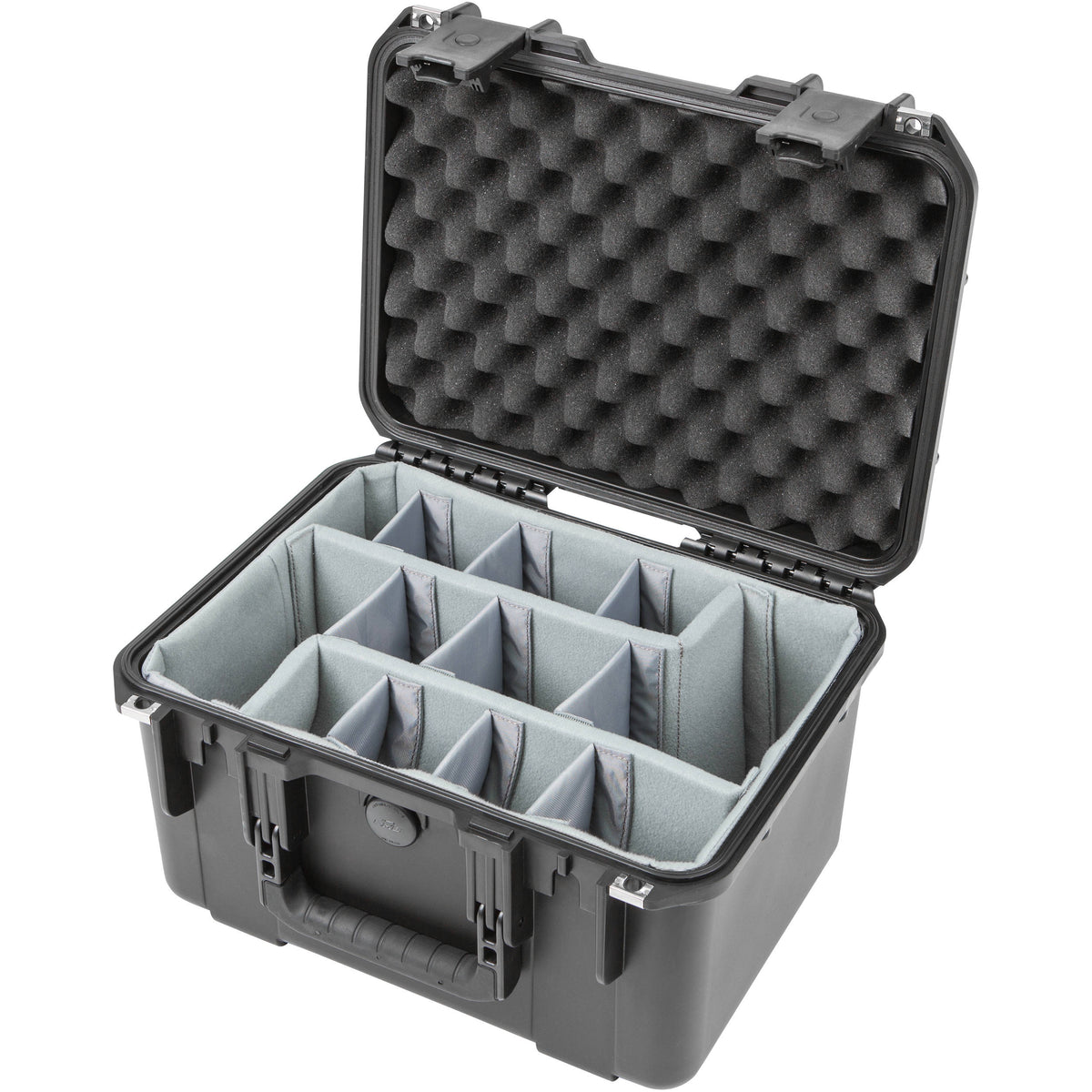 Estuche Rígido SKB iSeries 1510-9 Waterproof utilitario con espuma divisores (Negro) - vista trasera
