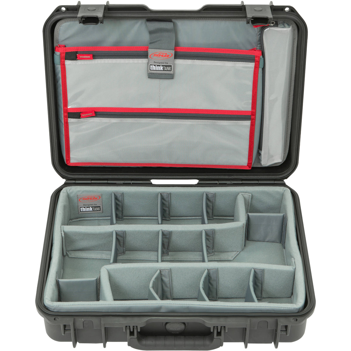 Estuche Rígido SKB iSeries 1813-5 con Think Tank Photo divisores & organizador en la tapa (Negro) - vista principal