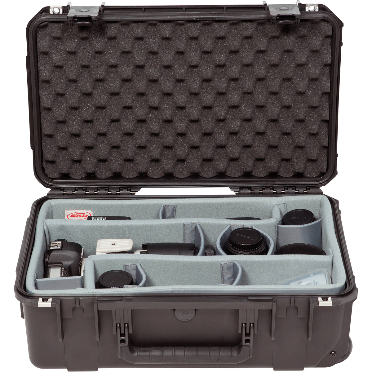 Estuche Rígido SKB iSeries 2011-7 con Think Tank Photo divisores & Lid espuma (Negro) - vista frontal