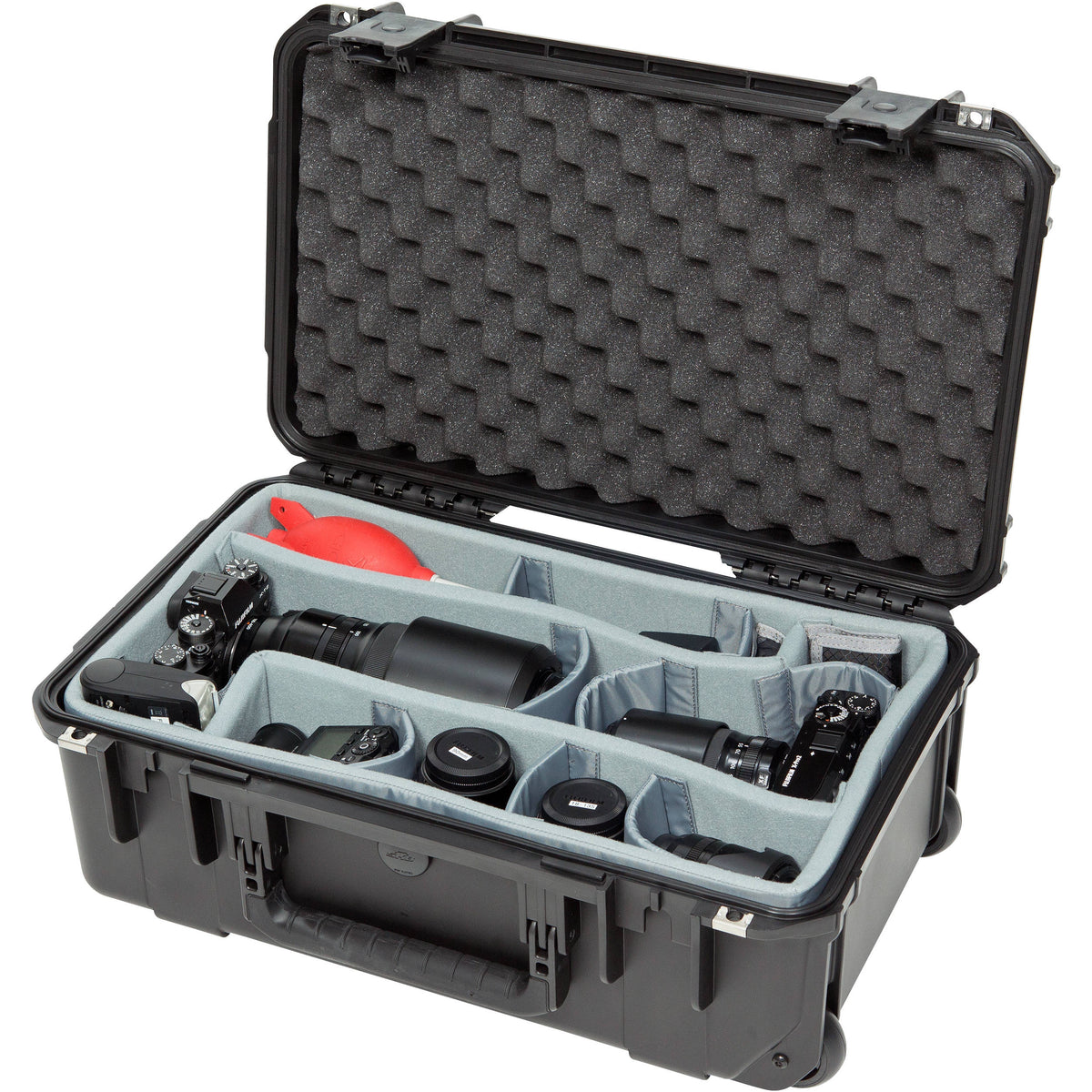 Estuche Rígido SKB iSeries 2011-7 con Think Tank Photo divisores & Lid espuma (Negro) - vista lateral