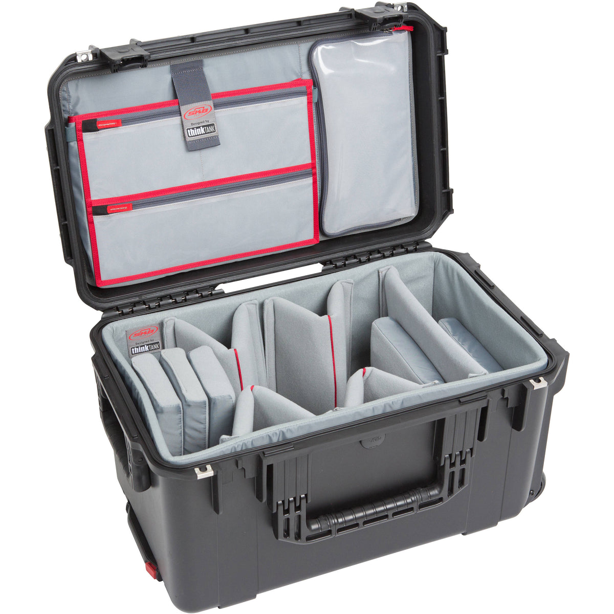 Estuche Rígido SKB iSeries 2213-12 con Think Tank Video divisores & organizador en la tapa (Negro) - vista principal
