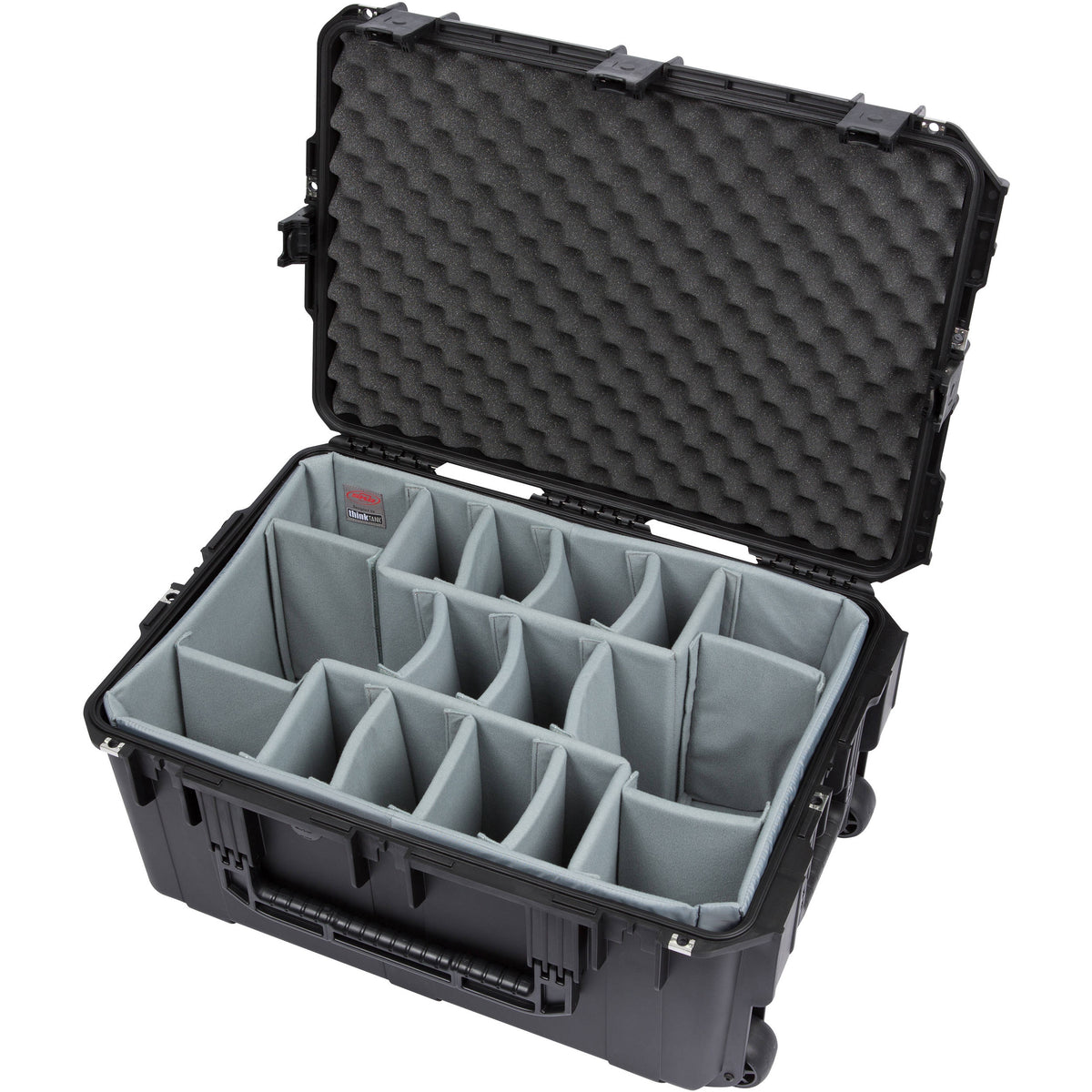Estuche Rígido SKB iSeries 2617-12 con Think Tank Photo divisores y tapa con espuma (Negro) - vista trasera