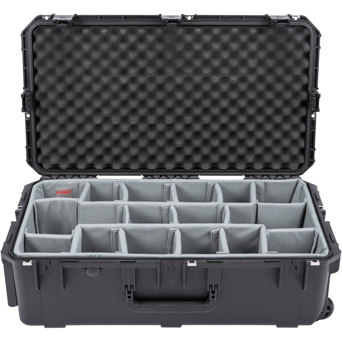 Estuche Rígido SKB iSeries 3016-10 con Think Tank Photo divisores y tapa con espuma (Negro) - vista frontal