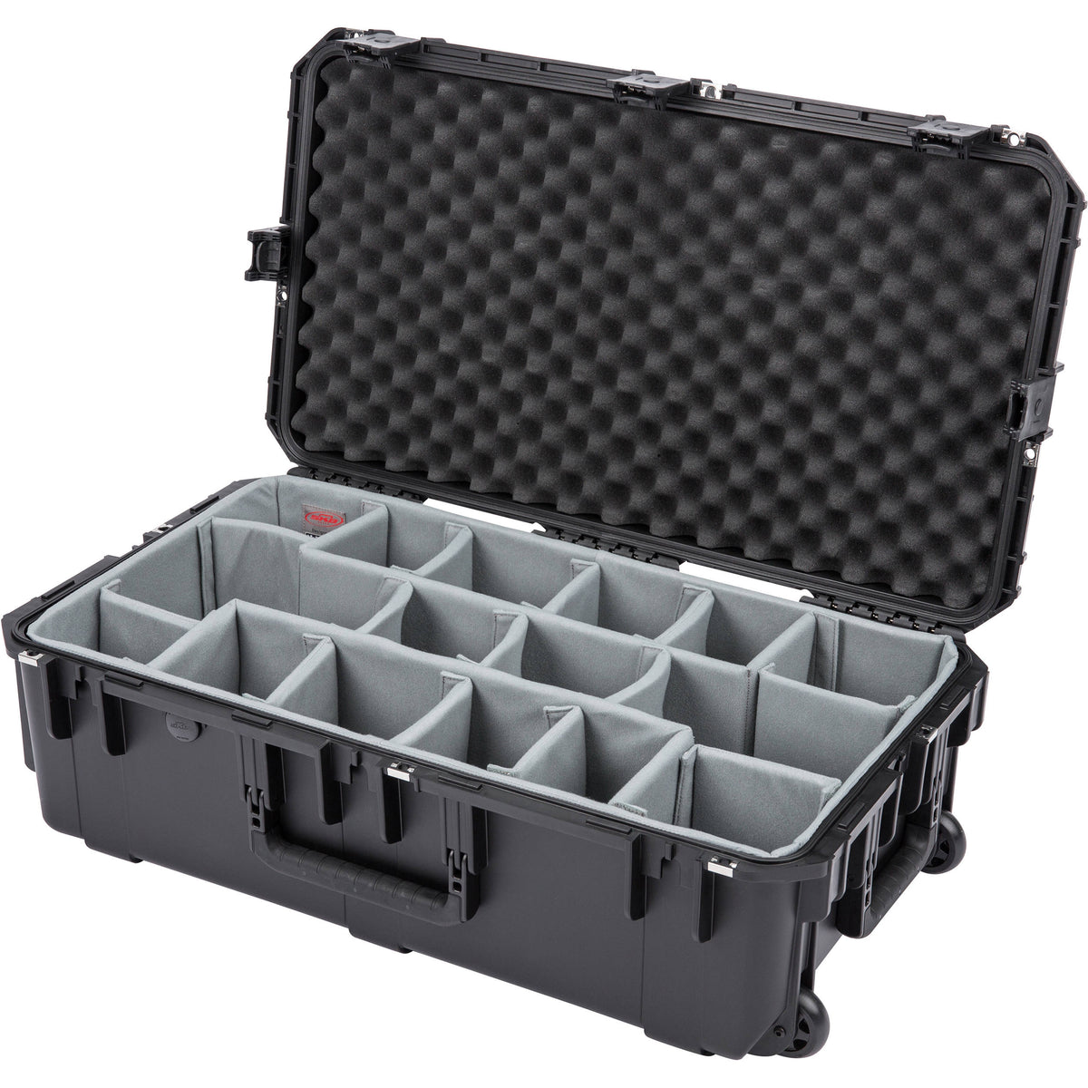 Estuche Rígido SKB iSeries 3016-10 con Think Tank Photo divisores y tapa con espuma (Negro) - vista trasera