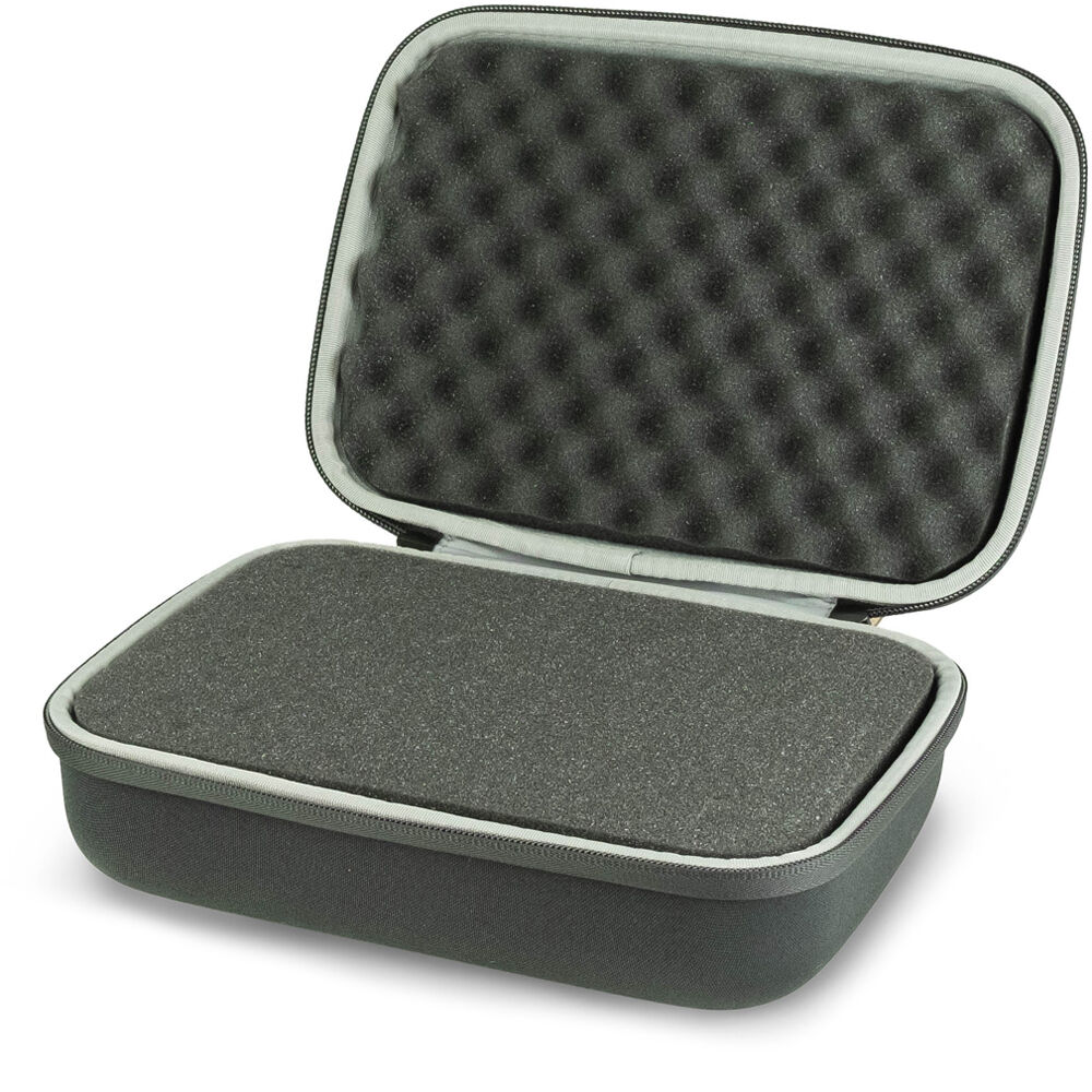 Estuche Shell-Case Hybrid 320 semirrígido liviano utilitario con espuma (Negro) - vista trasera