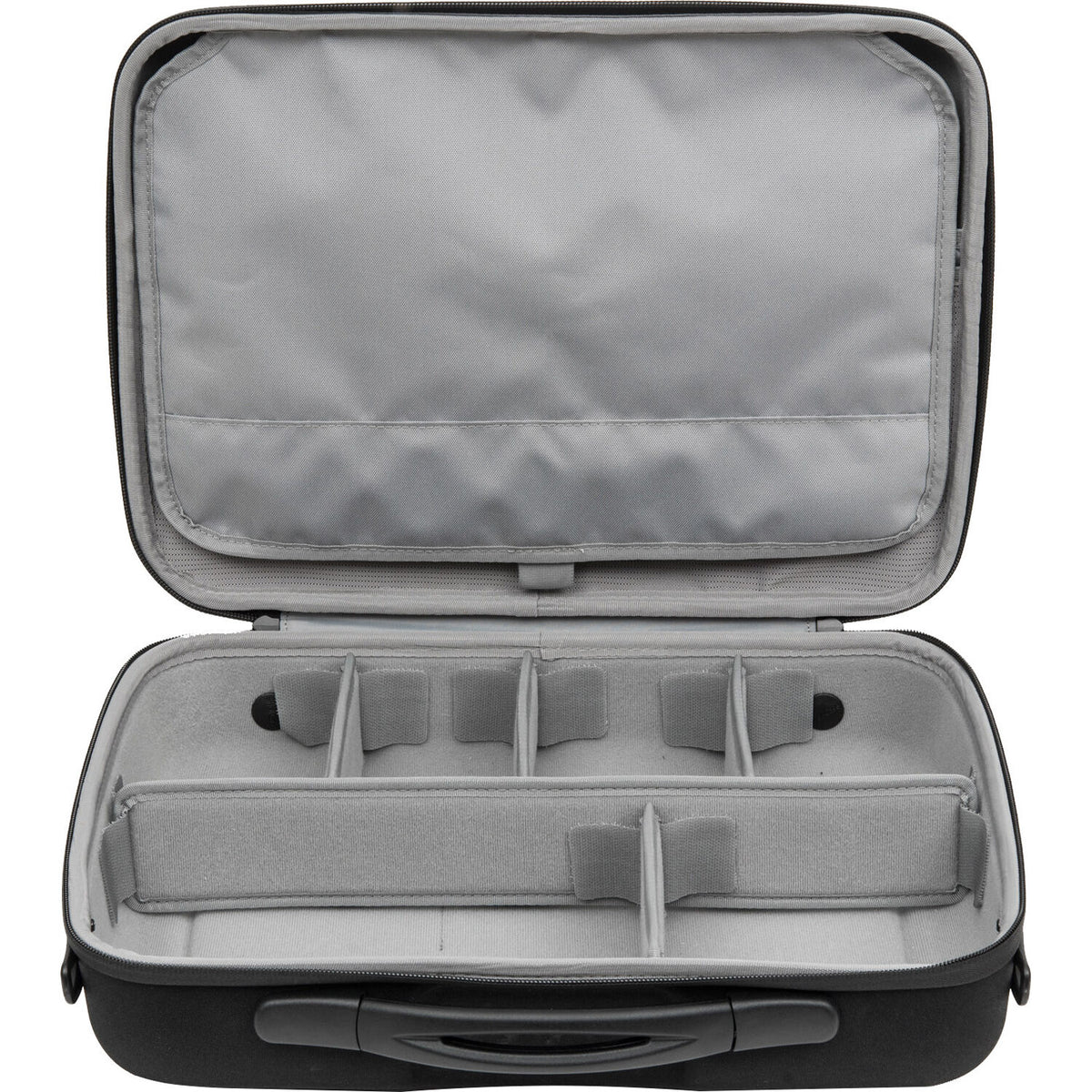 Estuche Shell-Case Hybrid 335 semirrígido liviano utilitario con con Pouch & juego de divisores (Negro) - vista frontal