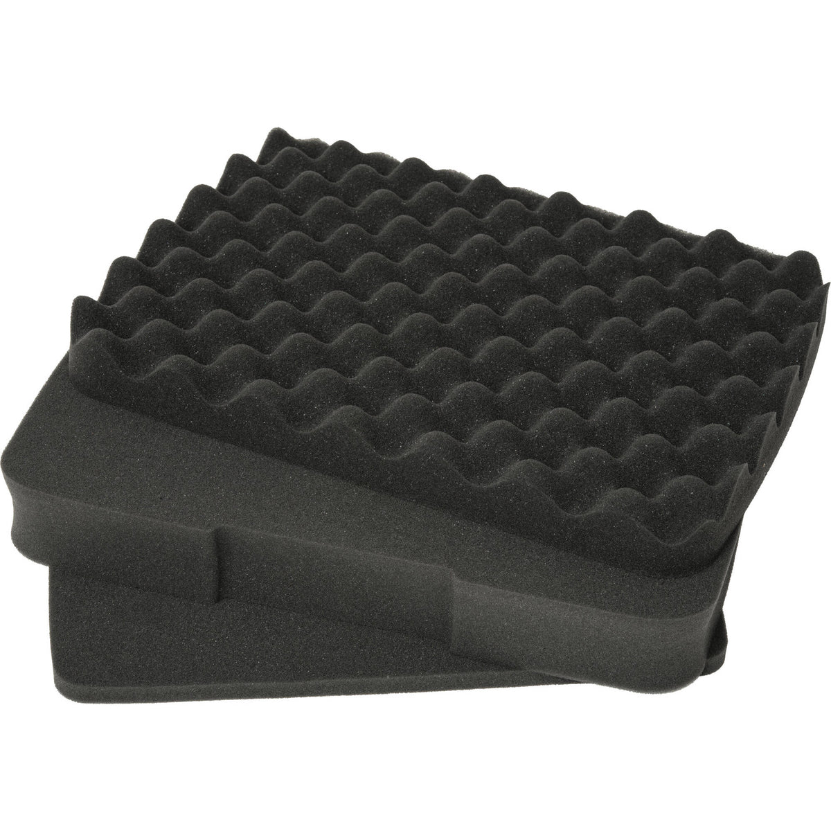 Estuche Shell-Case Hybrid 335 semirrígido liviano utilitario con espuma (Negro) - vista lateral