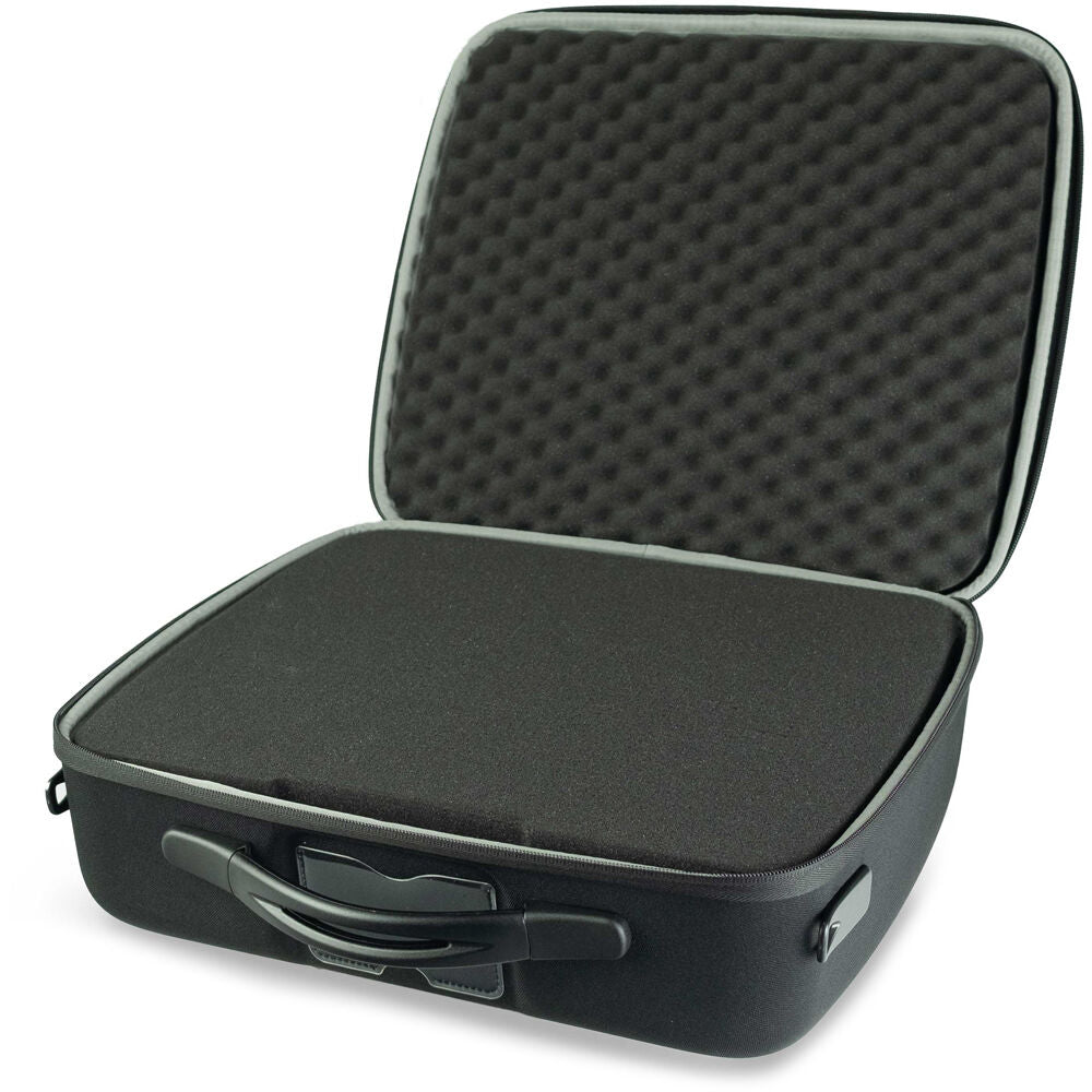 Estuche Shell-Case Hybrid 340 semirrígido liviano utilitario con espuma (Negro) - vista trasera