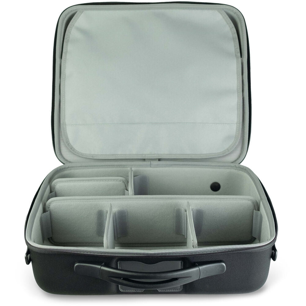 Estuche Shell-Case Hybrid 340 semirrígido liviano utilitario con Pouch & juego de divisores (Negro) - vista frontal