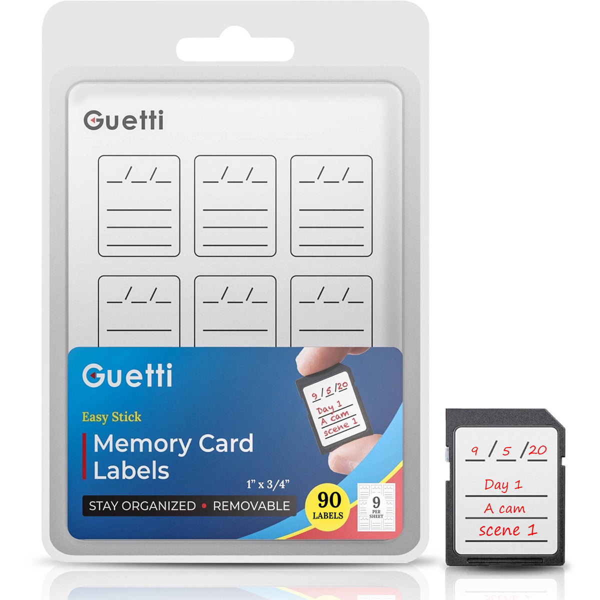 Etiquetas para Tarjetas Guetti Labels Label Stickers (90-unidades) - vista principal