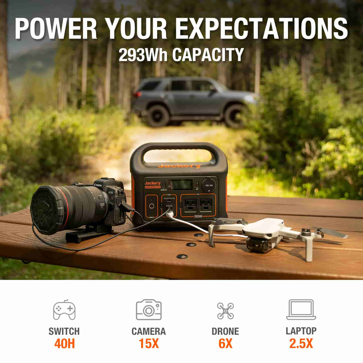 Estacion-de-Energia-Portatil-Jackery-Explorer-292-Wh-300-W-con-Bolso-de-Transporte-Naranja-medidas