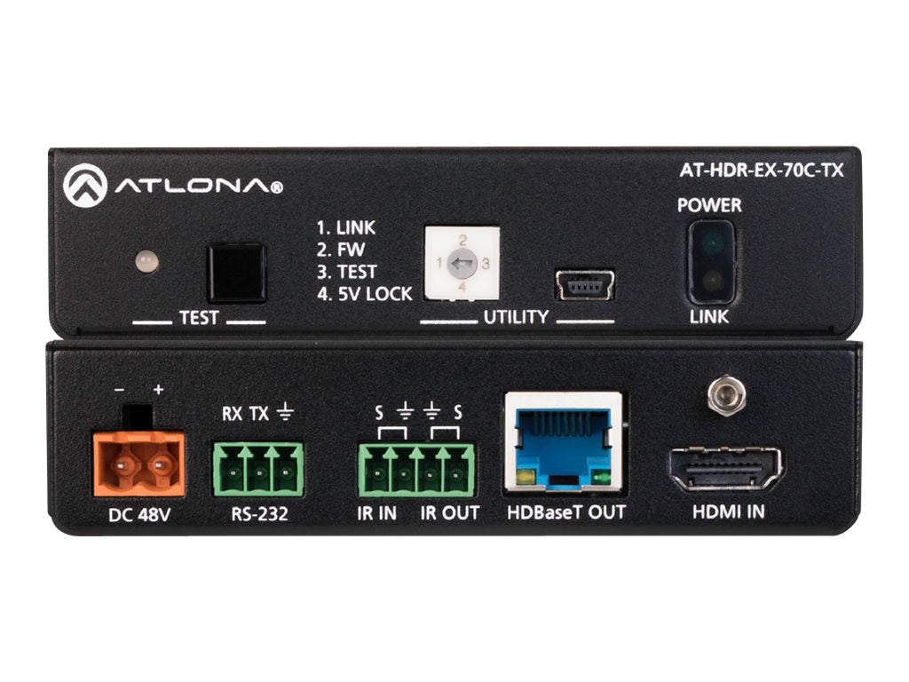 Extensor AV Atlona AT-HDR-EX-70C-KIT (Transmitter & Receiver Units) - vista 2
