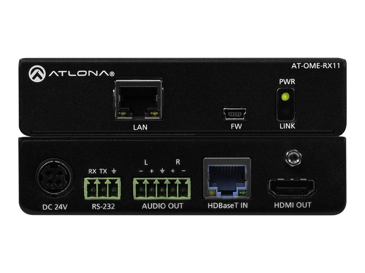 Extensor AV Atlona Omega AT-OME-RX11 HDBaseT to HDMI converter / audio disembedder - vista 2