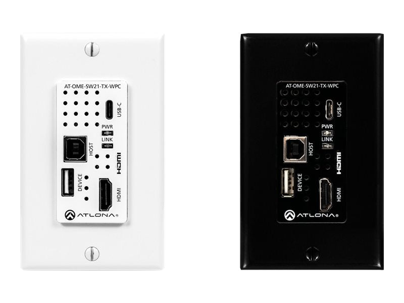 Extensor AV Atlona Wallplate HDBaseT Transmitter - vista 1