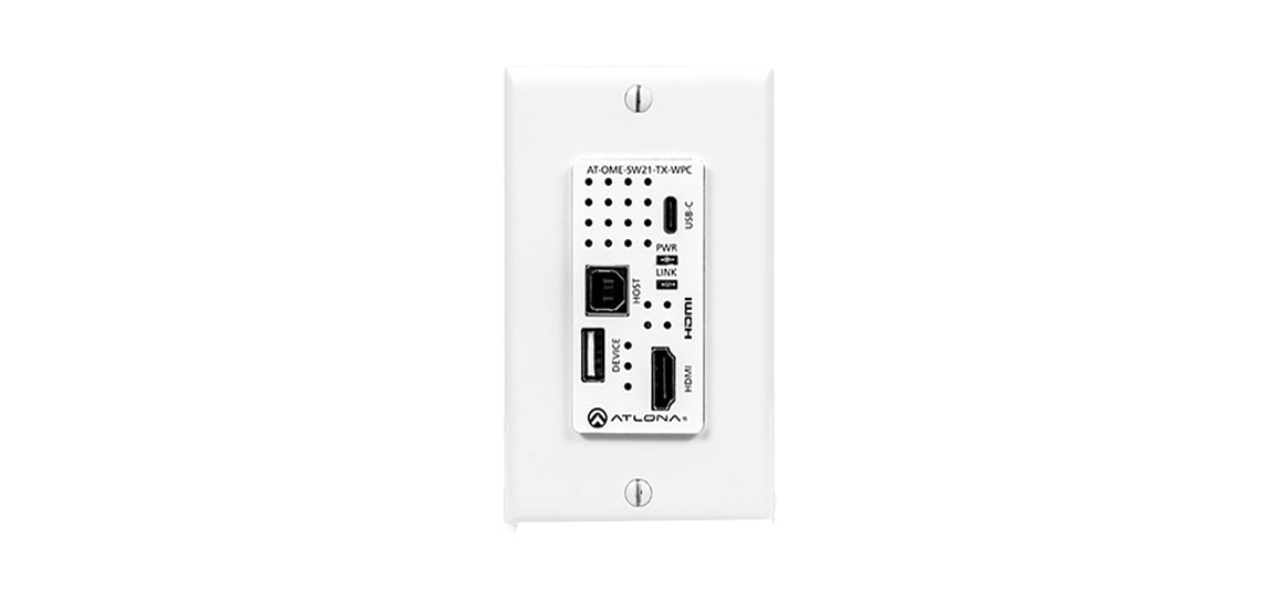 Extensor AV Atlona Wallplate HDBaseT Transmitter - vista 2