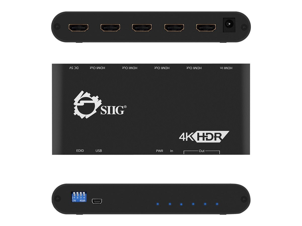 Extensor AV SIIG 1x4 HDMI Splitter / Distribution Amplifier - vista 2