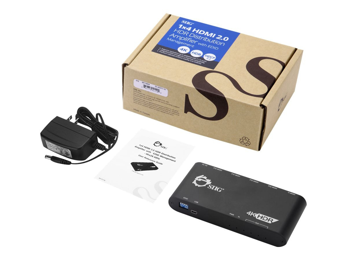 Extensor AV SIIG 1x4 HDMI Splitter / Distribution Amplifier - vista 5