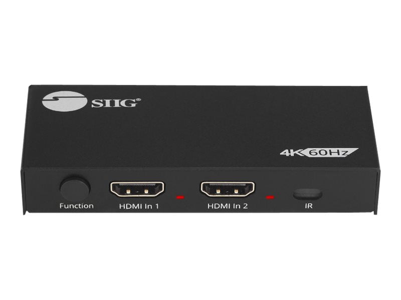 Extensor AV SIIG 2 Port HDMI 4K HDR Splitter / Switcher - vista 2