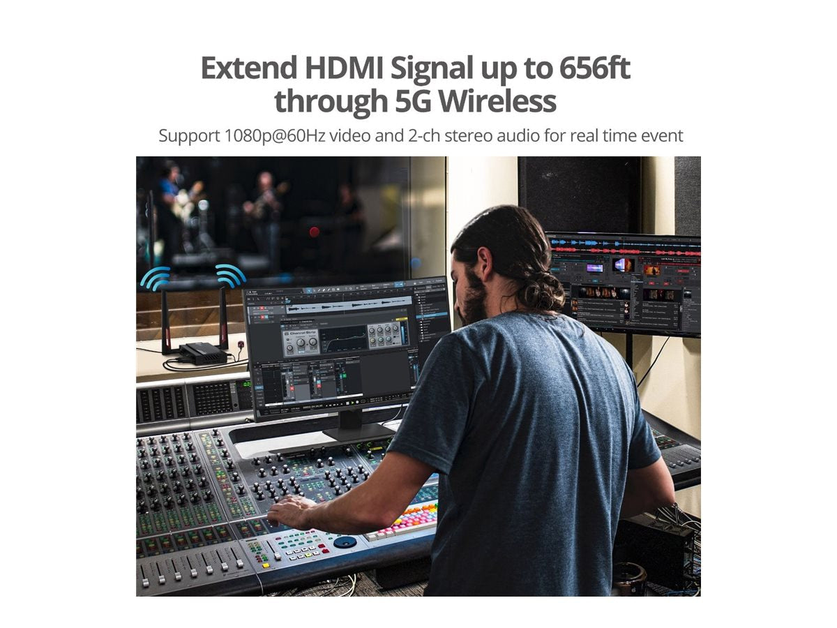 Extensor AV SIIG Full HD Wireless HDMI Extender - vista 7