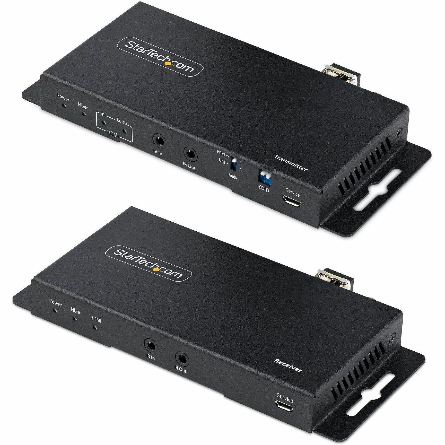 Extensor AV StarTech.com StarTech 4K HDMI over Fiber Extender Kit - vista 1