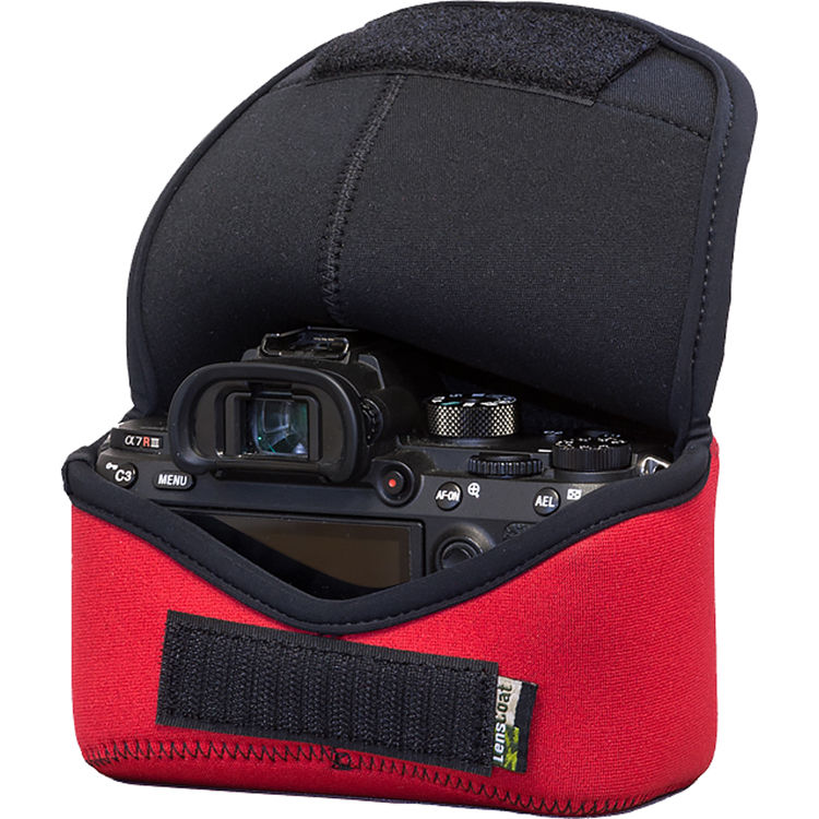 Funda a medida LensCoat BodyBag M para Sony Alpha a7 III, a7R III, a7R IV, a9, a9II (Rojo) - vista principal
