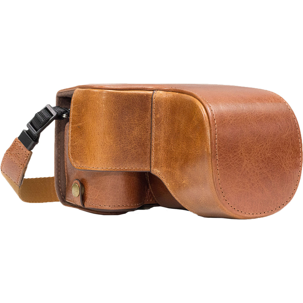 Funda a medida MegaGear Ever Ready Genuine Leather & Strap para Sony a6500 con 16-70mm Lens (Light Brown) - vista principal