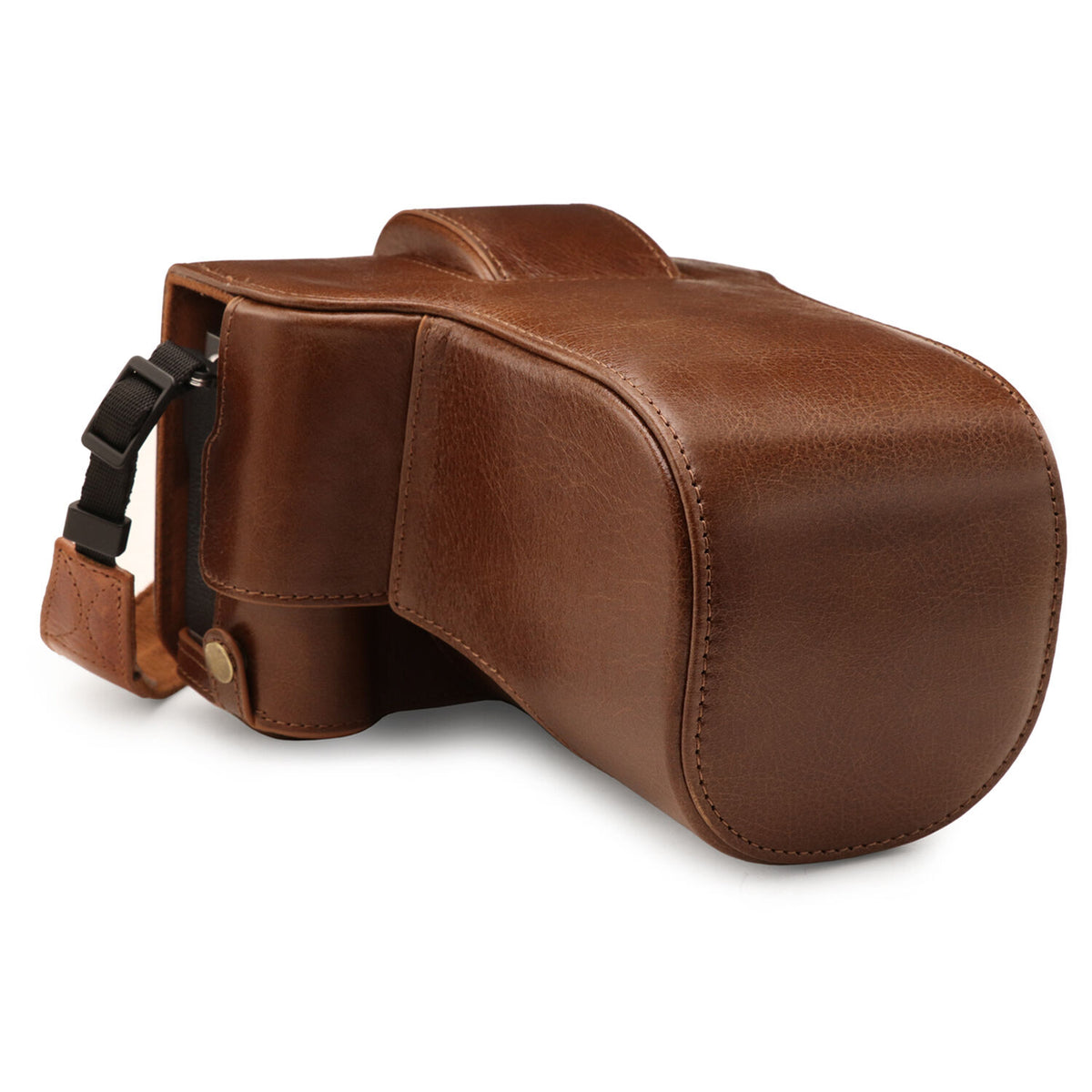 Funda a medida MegaGear Ever Ready Leather para FUJIFILM X-T4 con XF 16-80mm Lens (Brown) - vista principal