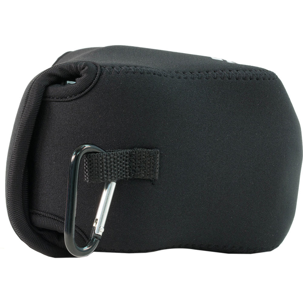 Funda a medida MegaGear Ever Ready para Olympus PEN E-PL7 con 16-50mm Lens (Negro) - vista frontal