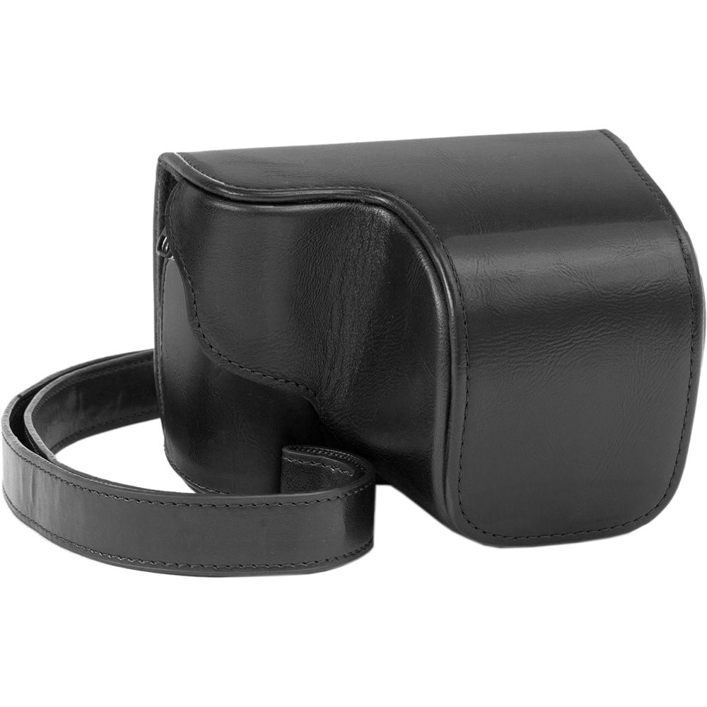 Funda a medida MegaGear Ever Ready para Sony A6000/A6300 con 16-50mm Lens (Negro) - vista frontal
