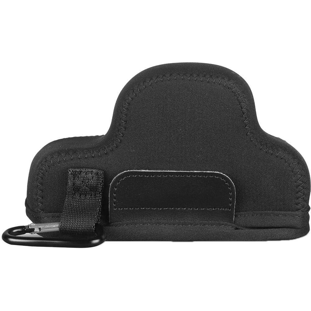 Funda a medida MegaGear Ultralight neopreno para FUJIFILM X-E4 con XF 27mm f/2.8 R WR Lens (Negro) - contenido de la caja