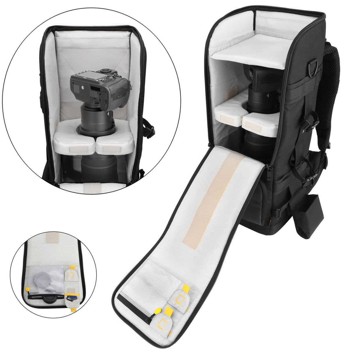 Funda para Lente Ruggard Alpine 600 Backpack para y 600/800mm (Negro) - contenido de la caja